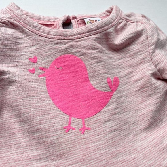 Youth Girls Size 4 Bird Tunic Polka Dot Sweat Pants Outfit Bundle - Picture 2 of 8